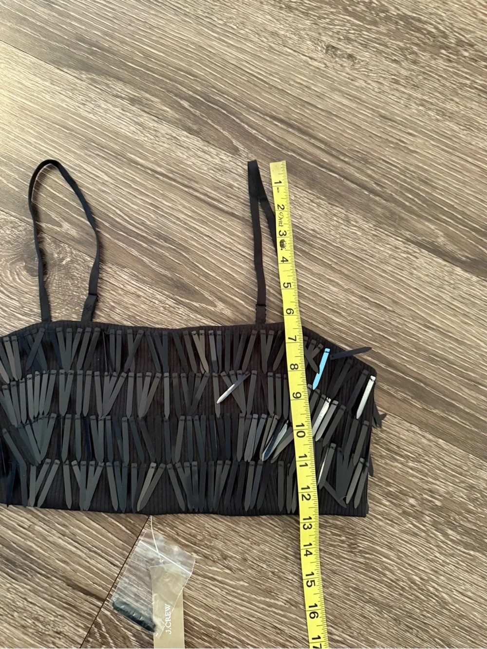 J. Crew Collection sequin bralette New